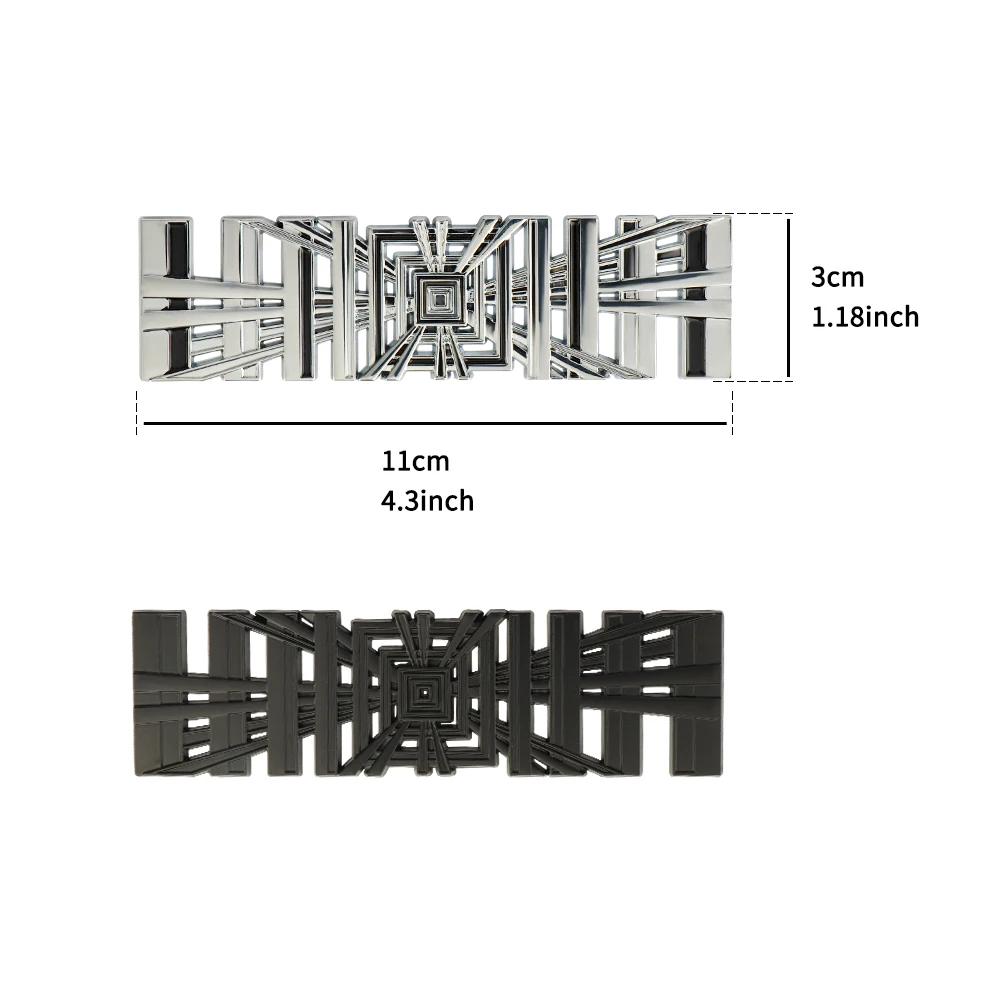 Car Sticker Tesla 3D Metal Alloy Plaid Logo Rear Trunk Fender Badge Emblem Sticker Decals For Tesla Model Y S 3 X Roadster 2022 