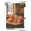 DIY Diamond Painting Kit Christmas Tree 5D Full Drill Canvas Art Holiday Decor Relaxing Stress Relief Craft for Adults and Beginners