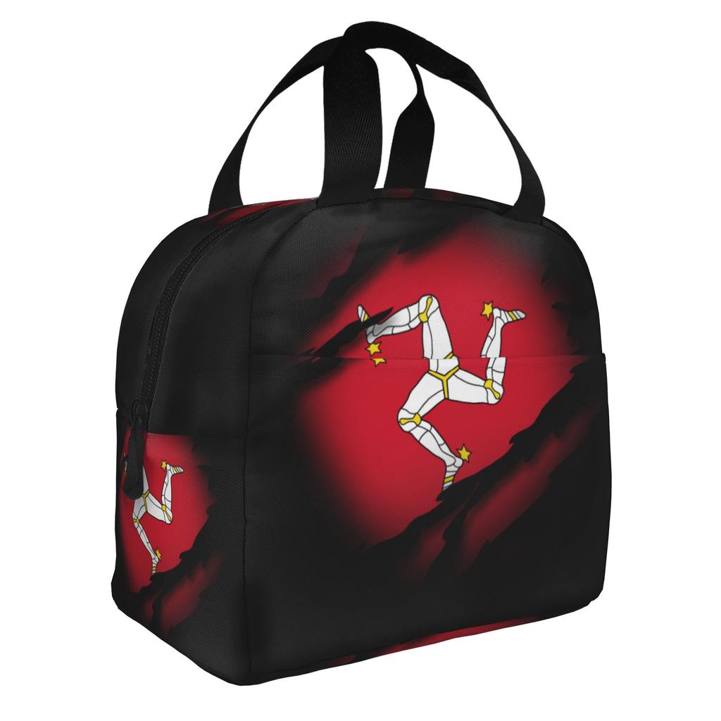 Italian Island Sicily Flag Insulated Lunch Tote Bag for Women Sicilian Bandiera Portable Cooler Thermal Food Lunch Box School
