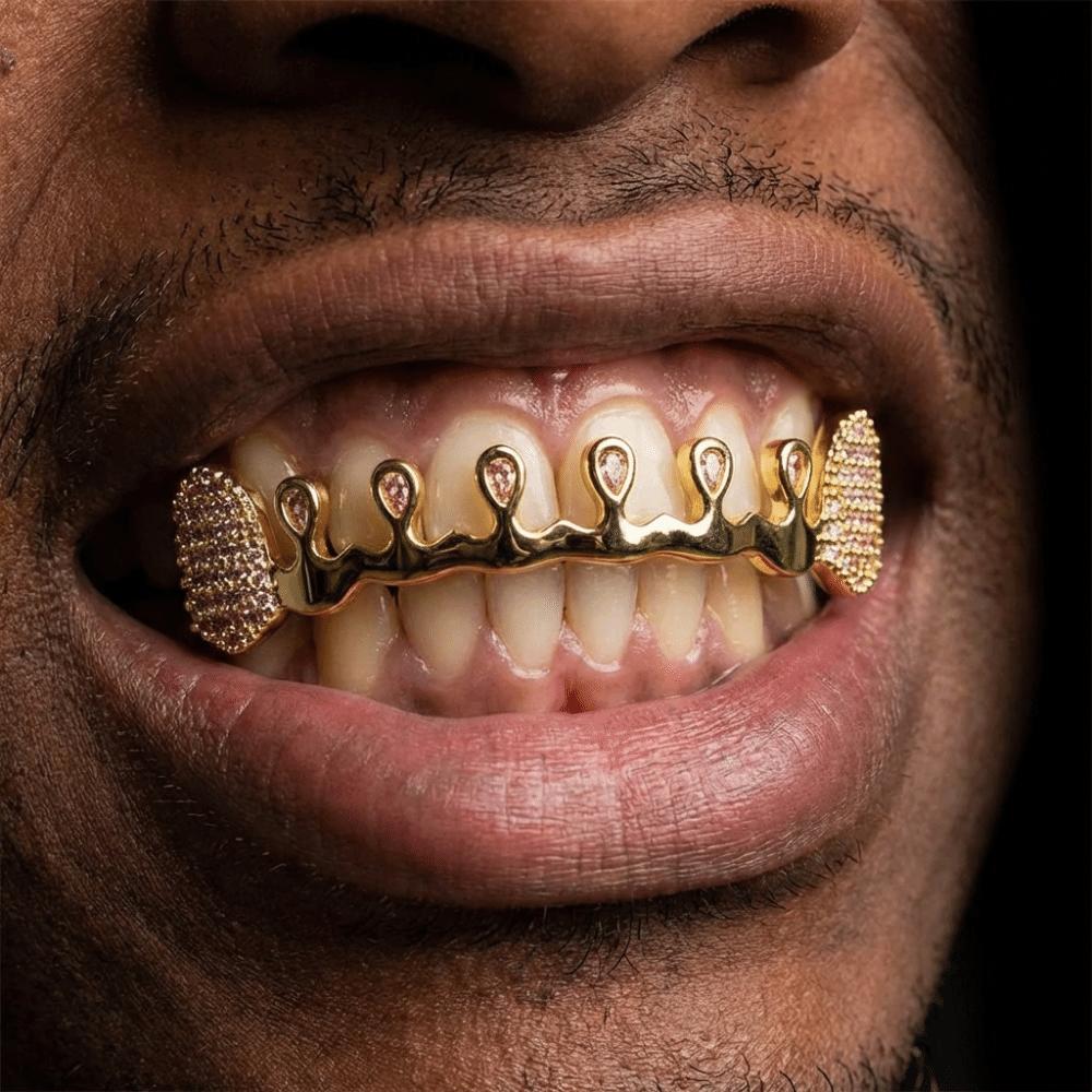 Removable Hiphop Teeth Grillz Punk Dental Grills Gift Charm Teeth Grillz Party Cosplay