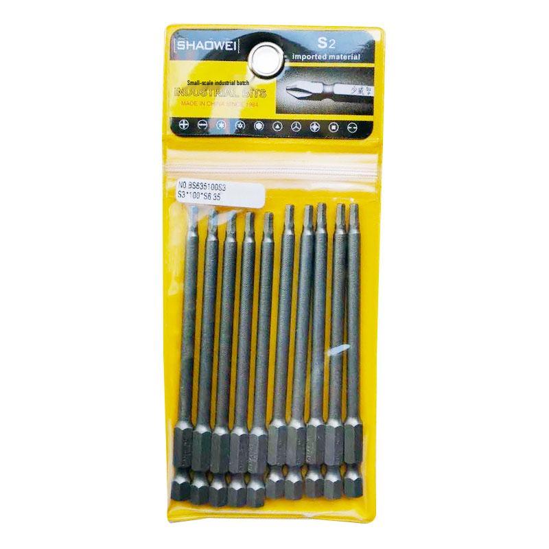 Shao Wei Magnetic Inner Hexagon Screwdriver Bit Set S1.5-S3