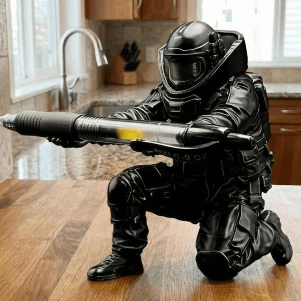 Unique Gift Warrior Pen Holder 3D Printed Special Forces Pen Stand Office Desk