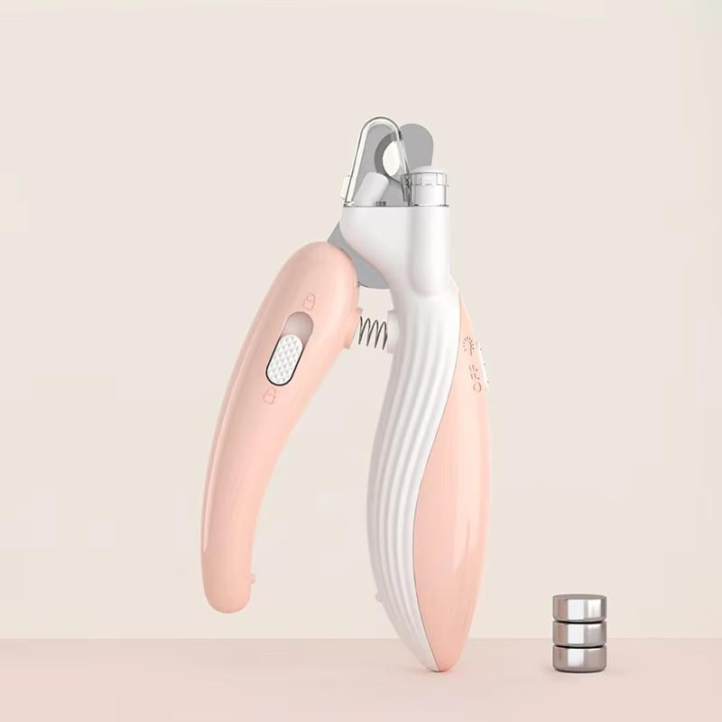 

Cat Dog Nail Clipper With LED Light Anti-Over Cutting Guard Cute Beginner Friendly Trimmer Scissors Pet Paw Grooming Essentials розовый