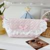 Cute Lace Crossbody Bag Sweet Heart Outdoor Storage Bag Fresh Able Lining Internal Compartment