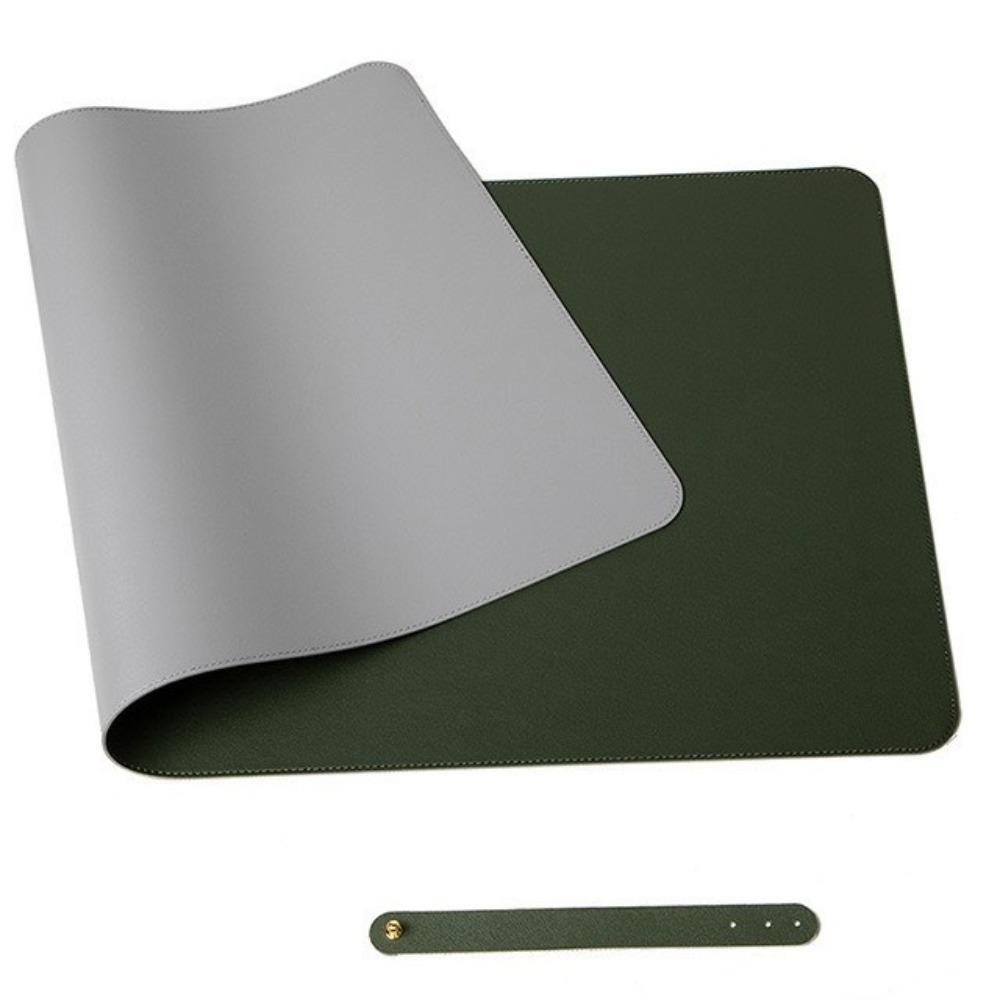 Waterproof Foldable Mouse Pad PU Leather Hand Rest Pad Dust-proof Keyboard Pad Nail Studio