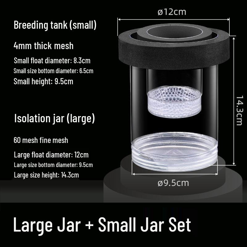 Guppy Breeding Box: Fish Isolation & Hatching Tank for Small Fish Fry & Mother Fish
