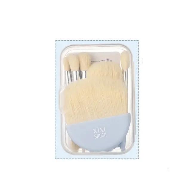 6 Stücke Mini Box Make-Up Pinsel Tragbare Kosmetik Powder Foundation Blush Blending Concealer Make-Up Pinsel Schönheit Make-Up-Tools