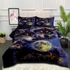 Fat Quilt, Feather Silk Cotton Quilt, Animal Tiger, Wolf, Air Conditioning Quilt, Double Quilt, Digital Printing Quilt Cover Three-piece Set