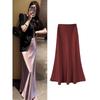 Spring/Summer Southeast Asia Slimming Satin Mermaid Skirt