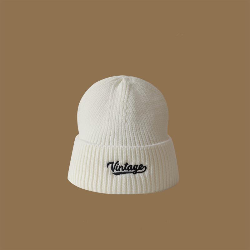 Winter versatile wool hat femininity shows Baijiu red knitted hat high quality original warm cover hat men