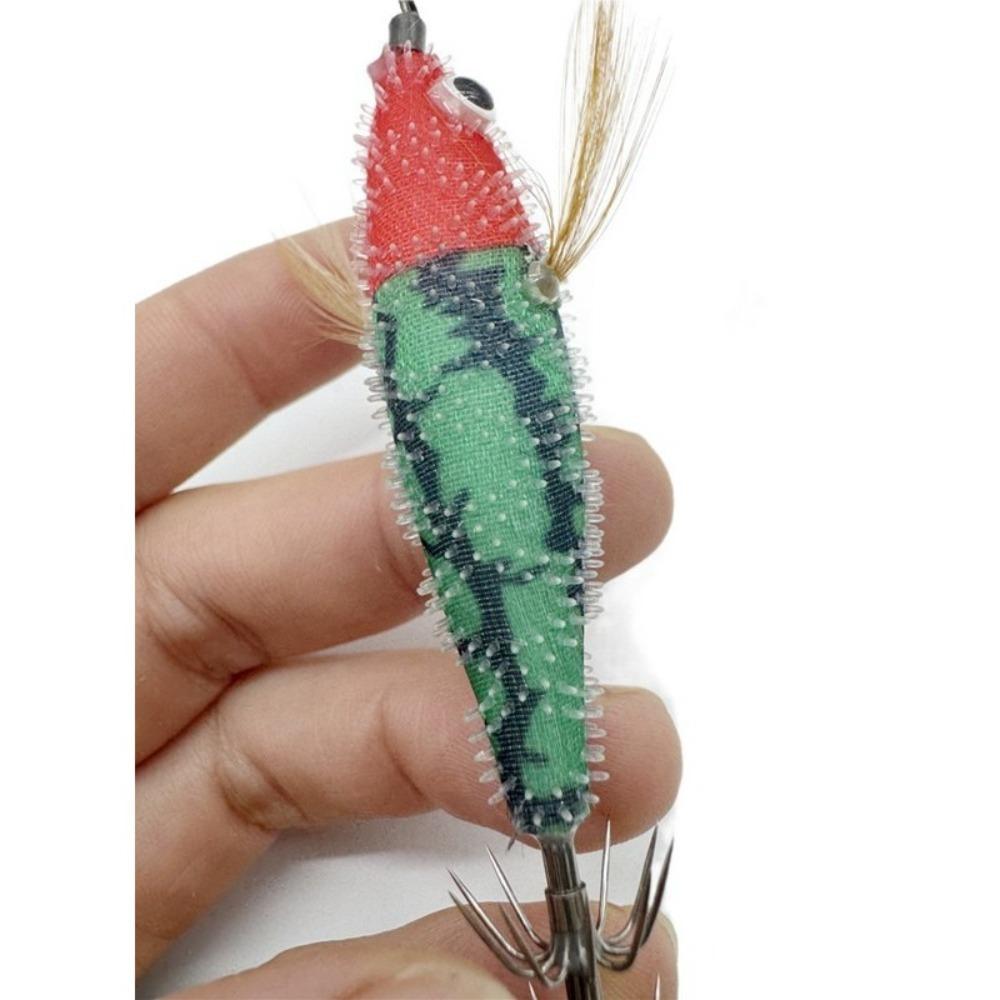 Simulation Wood Shrimp Lures Lifelike Octopus Lure 2025 Squid Hook