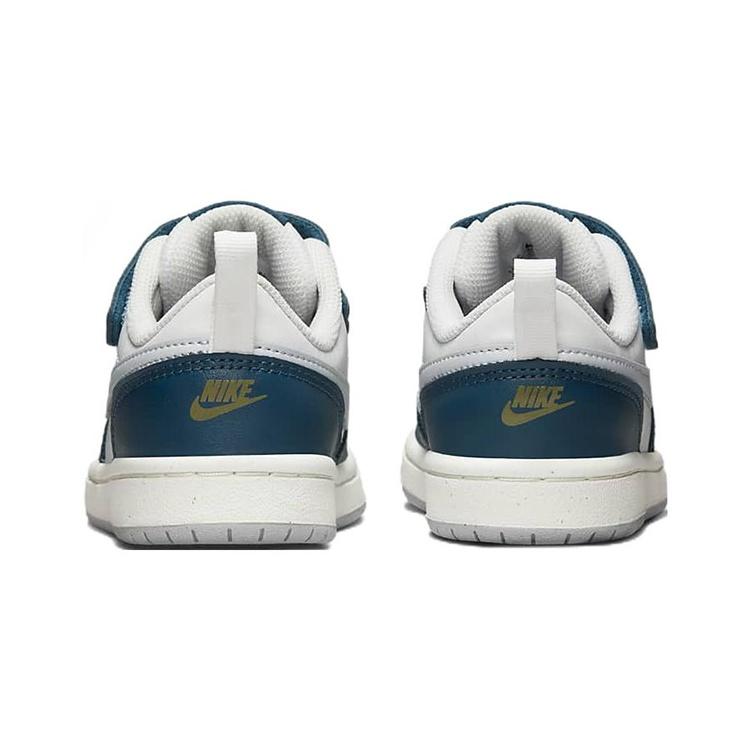 (GS) Nike Court Borough Low 2 'White Valerian Blue' Kids' BQ5451-121