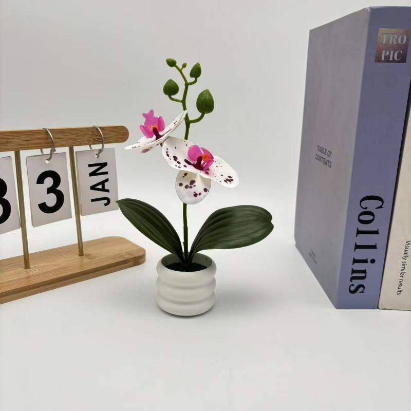 Phalaenopsis Artificial Potted Plants for Home Decoration Artificial Green Plants Bonsai and Artificial Flower Ornaments