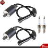 2pcs Ignition Coil Spark Plug Fit For Yamaha V Star 650 XVS650 Midnight