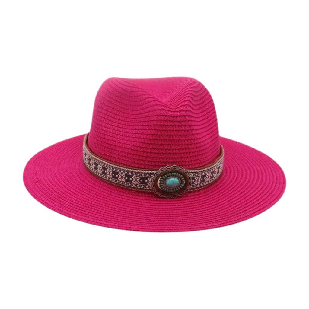 Simple French Haute Sense Men And Women Travel Beach Sunscreen Sun Hat Famous Style Straw Hat