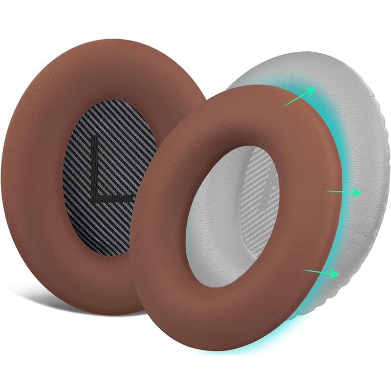 

SOULWIT ear pad cover headphone pad cover Bose QuietComfort QC15 QC25 QC2 QC35 QC45/Ae2 Ae2i Ae2w/SoundTrue & SoundLink AE for protective case