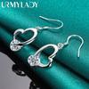 925 Sterling Silver Heart AAA Zircon Earrings For Women Charm Jewelry
