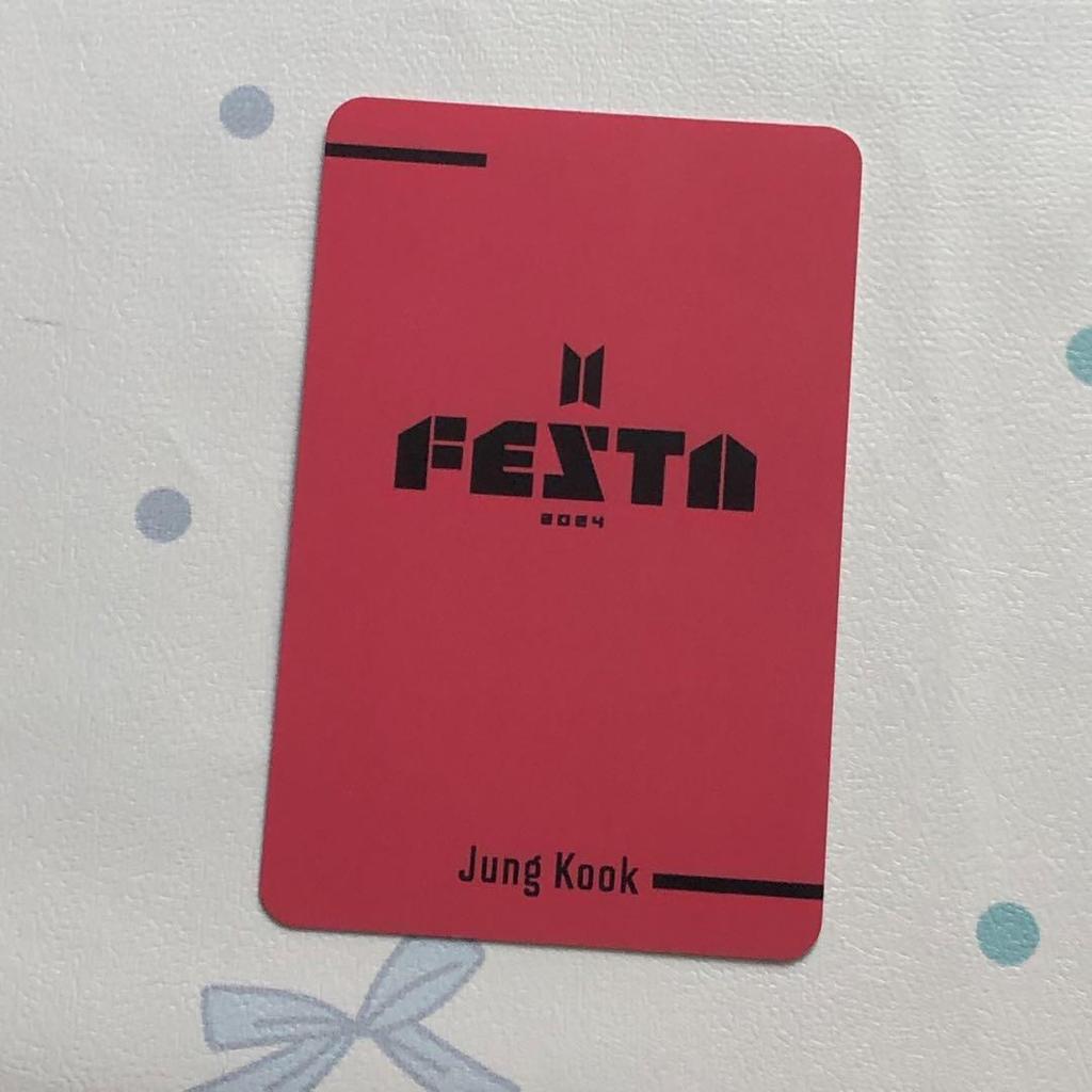[USED] BTS 11th Anniversary 2024 FESTA ARMY ZONE Jungkook Trading Card