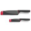 Set of 2 Slicing and Paring Knives with Sheaths and Slice& Sharpener;sharpen - Joseph Joseph