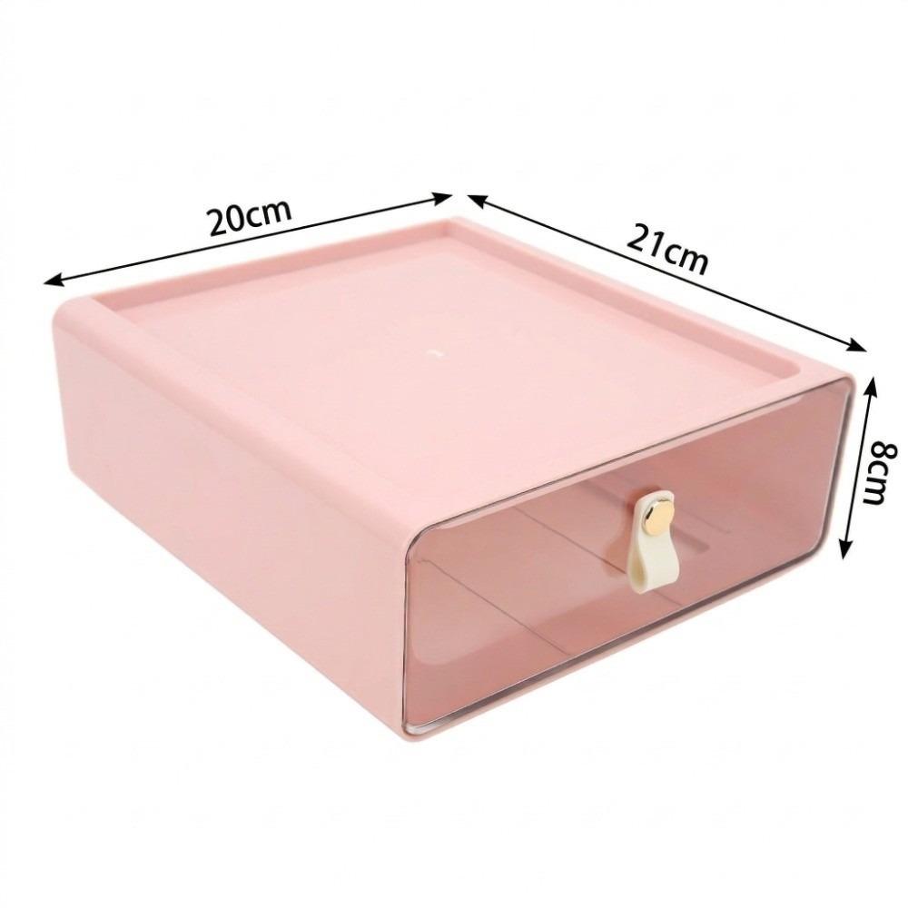 

Cream Color Storage Container Transparent Material Stackable Storage Bins Drawer Organizer Home розовый
