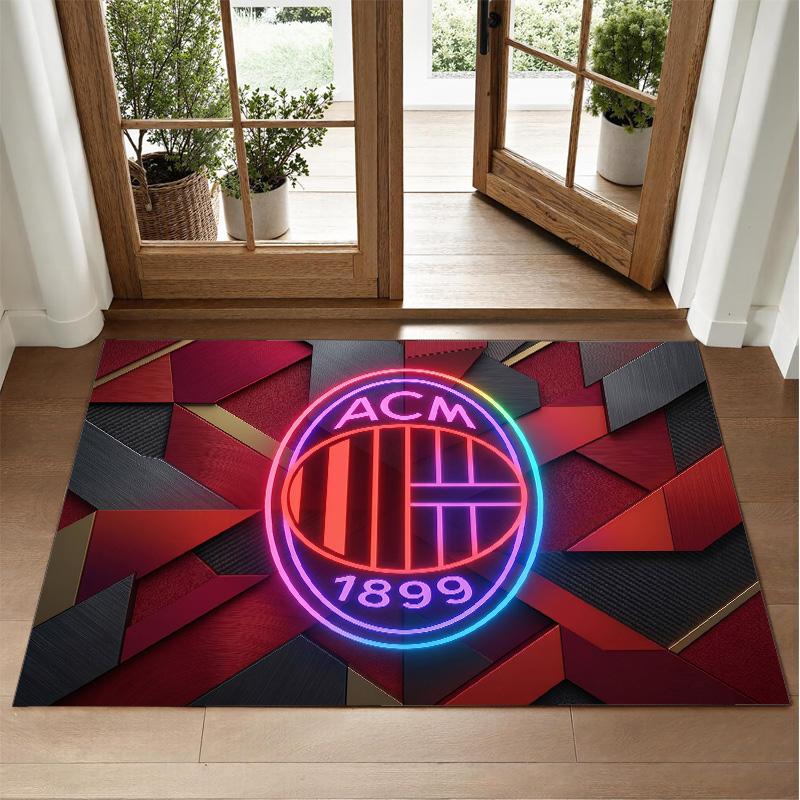 AC Milan Design Crystal Velvet Rug Soft Decorative Mat for Bedroom Entrance
