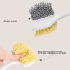 Long Handle Foot Brush Comfortable Foot Massage Multifunctional Manual Toe Brush for Remove Dead Skin