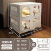 Space Saving Cat Cage with Built-in Litter Box One Room One Bath Pet Villa Indoor Cat House Multi-Level Cats Condo for Home Use