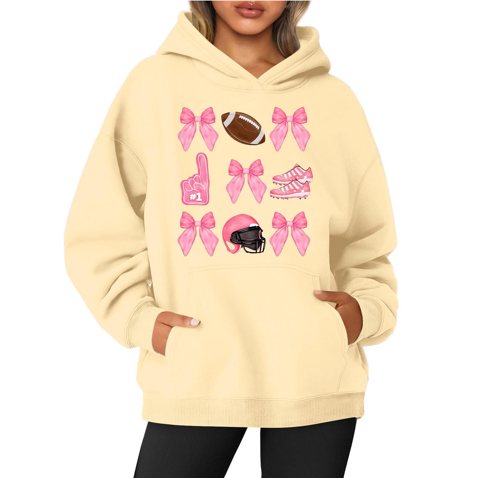 

Женская толстовка с круглым вырезом и длинным рукавом с принтом регби XL жёлтый