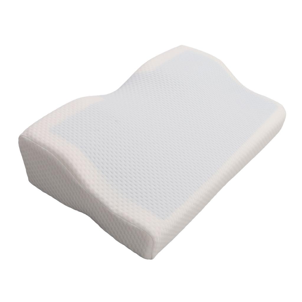Memory Foam Pillow Slow Rebound Wave Shape Cooling Gel Cervical Neck Support Pillow for  White