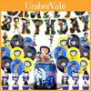 Coraline-Themen-Geburtstagsparty-Dekorationsset mit einzigartigen Ballons und Bannern