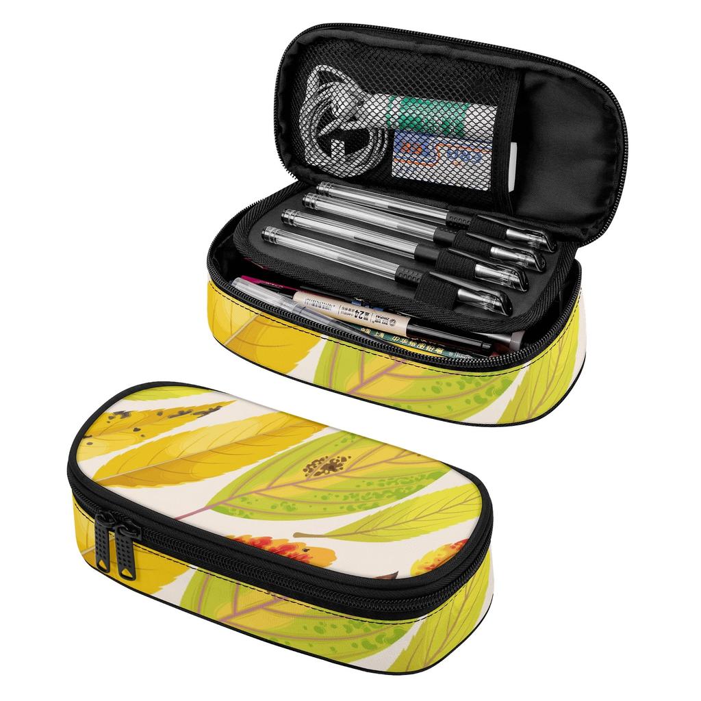 Pencil Bag Zipper Closure High Capacity 300D Polyester with Removable Pen Slot Divider Mesh Pocket and Main Storage for Boys Girls
