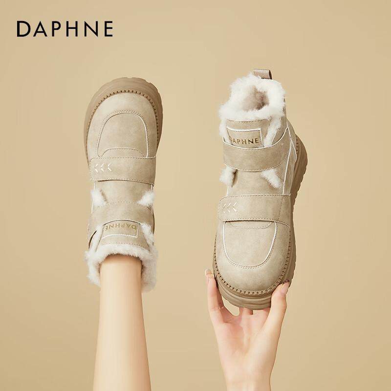 DAPHNE Women s Platform Fur-Lined Snow Boots EU 39