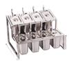 Commercial Stainless Steel Slanted Double-Layer Spice Rack with 8 X 1.5L Containers