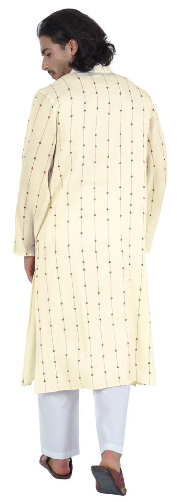 Atasi Traditional Party Wear Long Sleeve Kurta  Mandarin Collar Neck Casual