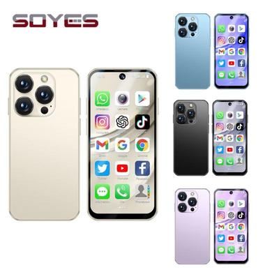 Soyes XS19 Pro Mini 4G Smartphone 3,88 ιντσών TFT Quad Core Dual SIM 5MP Πίσω κάμερα Bluetooth WIFI τύπου C Οθόνη αφής δακτυλικών αποτυπωμάτων Android Κινητό τηλέφωνο