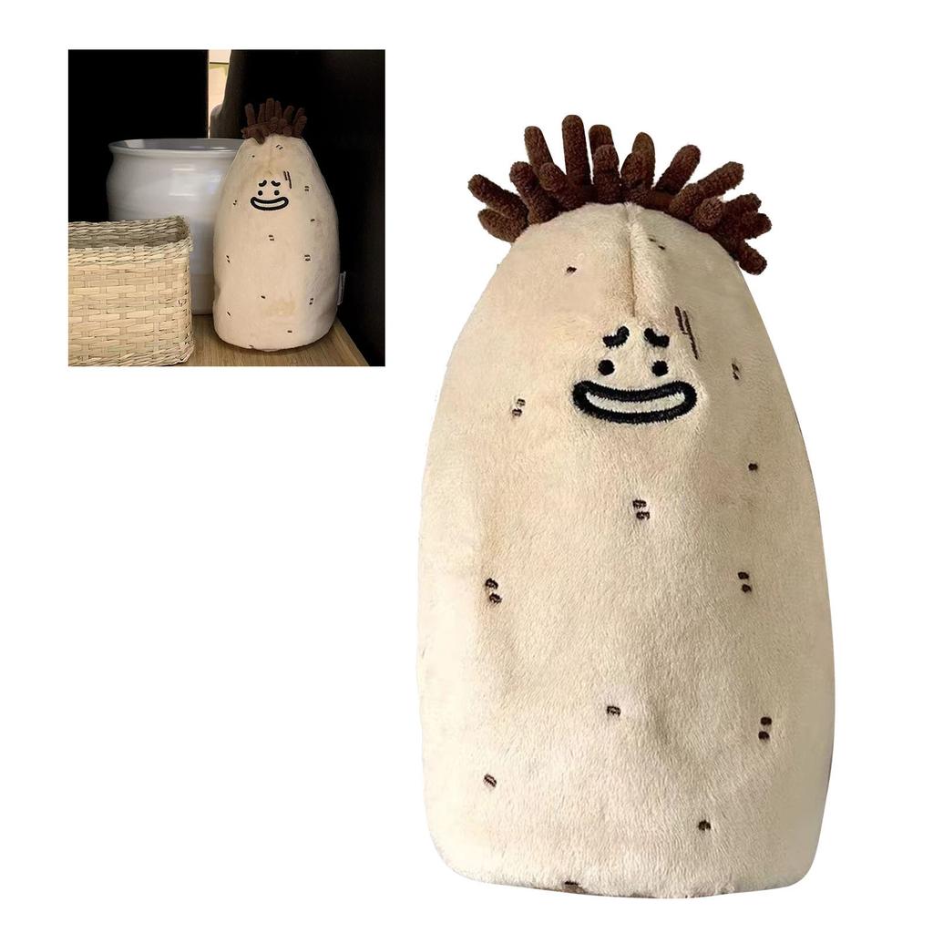 Plush Pen Bag Cute Potato Shaped Soft Fade Resistant Multi Purpose Pencil Case Storage Bag Toy for