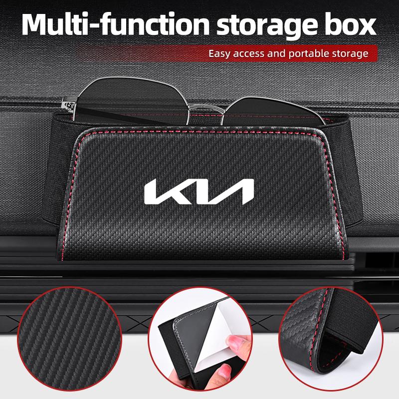 Car Interior Seat Seam Organizer Door Storage Box Phone Card Bag For KIA Rio K5 Sportage Ceed Sorento Picanto Stinger fxrp50