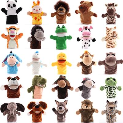 Animal Hand Puppet Cartoon Plush Toys Educational Pretend Telling Story Kid Doll