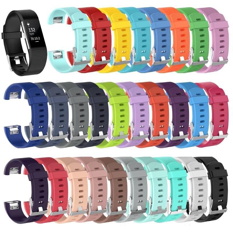 Compatible Fitbit Charge Plaid Strap With Silicone Material In Colors Multiple
