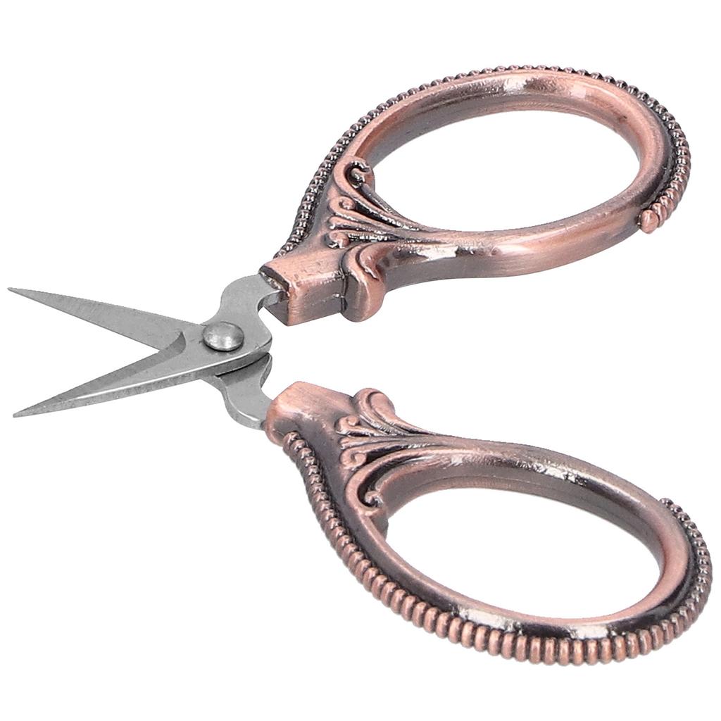 Stainless Steel Sewing Scissors Portable Thread Embroidery Tailor Handicraft ScissorsAntique Copper