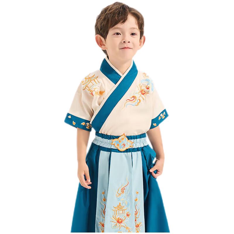 Luomeng Boys Hanfu Tang Suit Costume 130