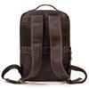 Vintage Crazy Horse Leather Casual Backpack Men'S Leather Backpack 15 Inch First Layer Cowhide Student School Bag Travel Bag