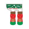Christmas Dog Socks Non Slip Soft Dog Socks Thickening Knitted Socks for Small Medium Large Dogs Christmas Celebration keep warm