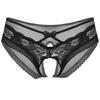 Pánské krajkové, síťované průhledné kalhotky Pure Light bez rozkroku Spodní prádlo Sissy s mašličkami Noční plavky na ramínka
