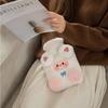Cartoon Warm Water Bag Lamb Pattern Water-filling Bottle Soft Hot Water Bottles  Gifts