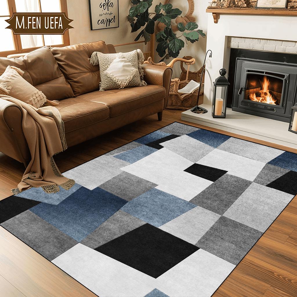 

Green Abstract Carpet Living Room Classic Home Decor Luxury Rugs Bed Room Decoration Carpet Non-slip Coffee Table Lounge Rugs 60x90cm