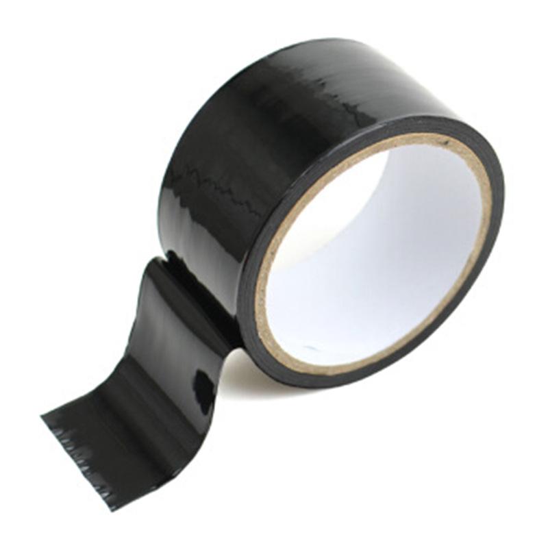 

16m Self-Adhesive Bondage Tape, Skin-Friendly PVC Restraint Wrap, Reusable & Durable, Perfect for Roleplay & Restraint чёрный