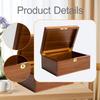 Vintage Decorative Box Handmade Wooden Gift Chest Keepsake for Keepsakes Indoor Outdoor