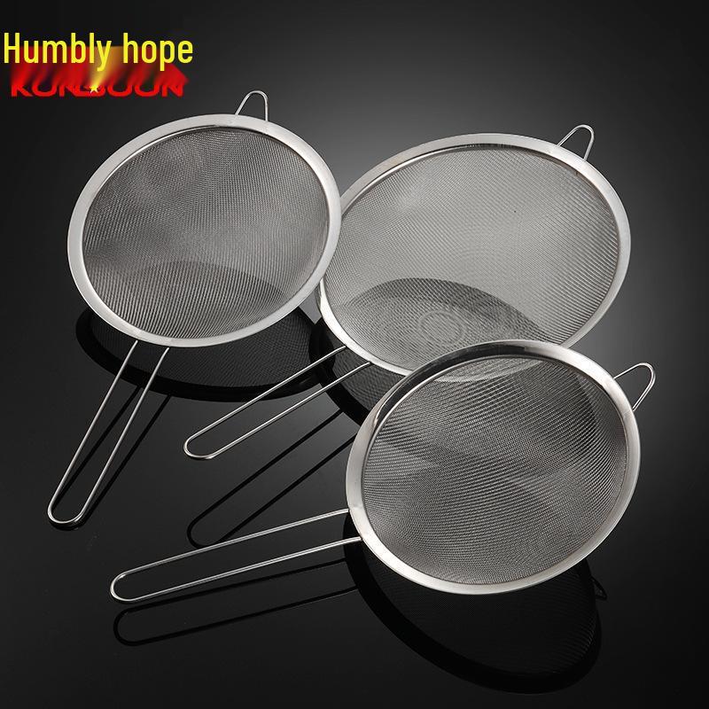 Qianxing 201 Stainless Steel Mesh Strainer Set (20cm, 30-Mesh)