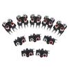 5Pcs 2/4 Hole Rca Female Stereo Audio Jack Av Audio Input Socket Connector